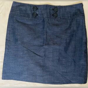 LOFT Blue Mini Pencil Skirt for Work